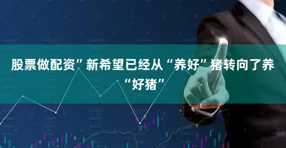 股票做配资”　　新希望已经从“养好”猪转向了养“好猪”