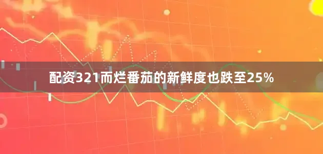 配资321而烂番茄的新鲜度也跌至25%